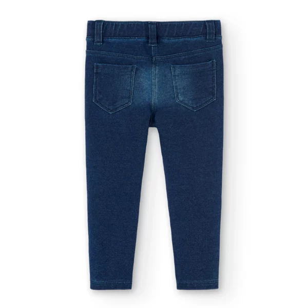 Pantaloni elasticizzati denim per bimba  - multicolore - immagine 9