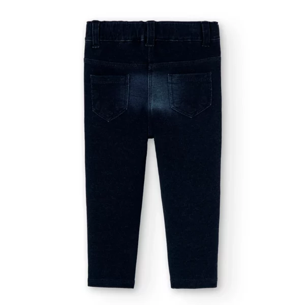 Pantaloni elasticizzati denim per bimba  - multicolore