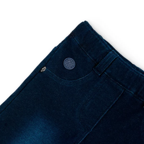 Pantaloni elasticizzati denim per bimba  - multicolore - immagine 4