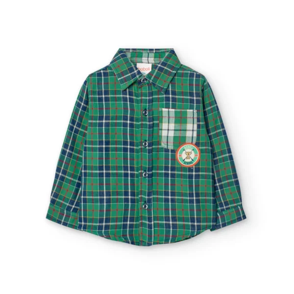 Camicia cotone quadri per bimbo