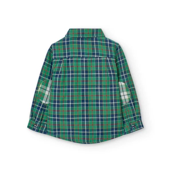 Camicia cotone quadri per bimbo - immagine 4