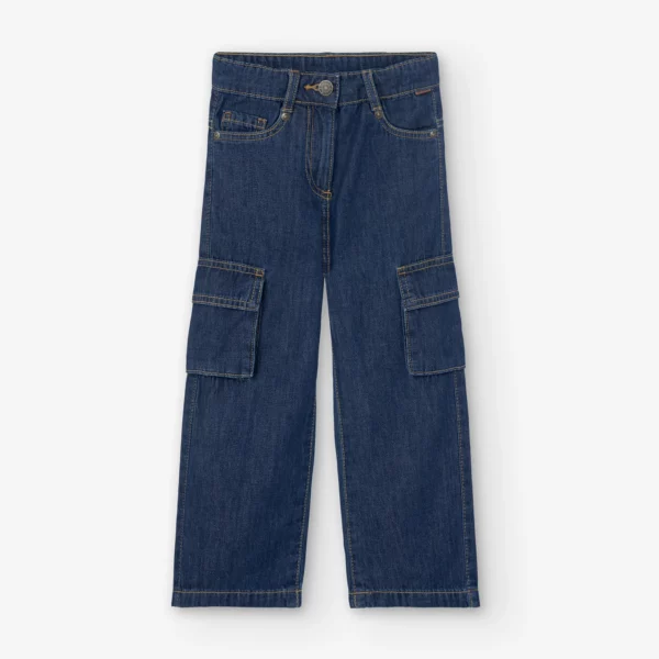 Jeans con tasconi per ragazza