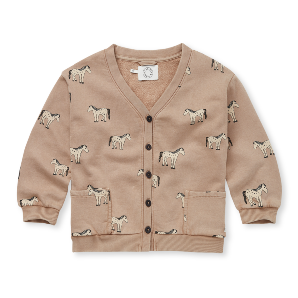 Cardigan stampa cavalli