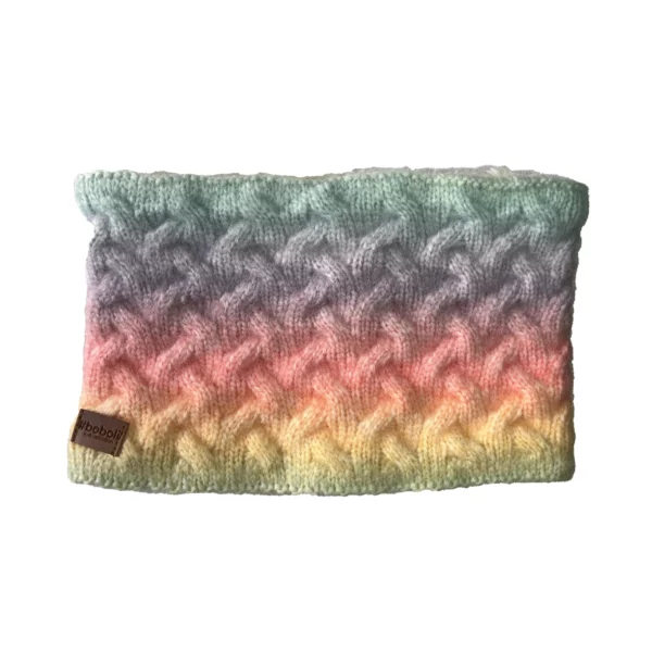 Scaldacollo per ragazza arcobaleno