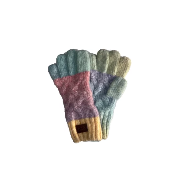Guanti per ragazza arcobaleno