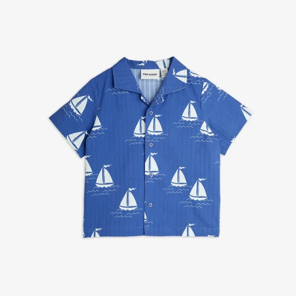 Camicia mezza manica con Barca a Vela