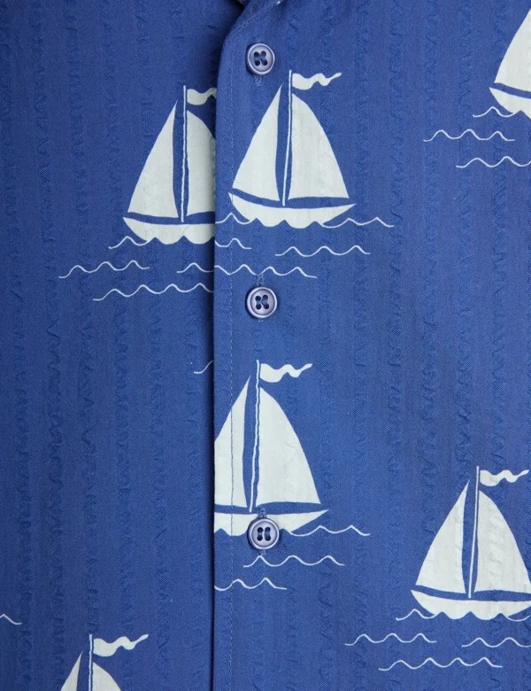 Camicia mezza manica con Barca a Vela - immagine 3
