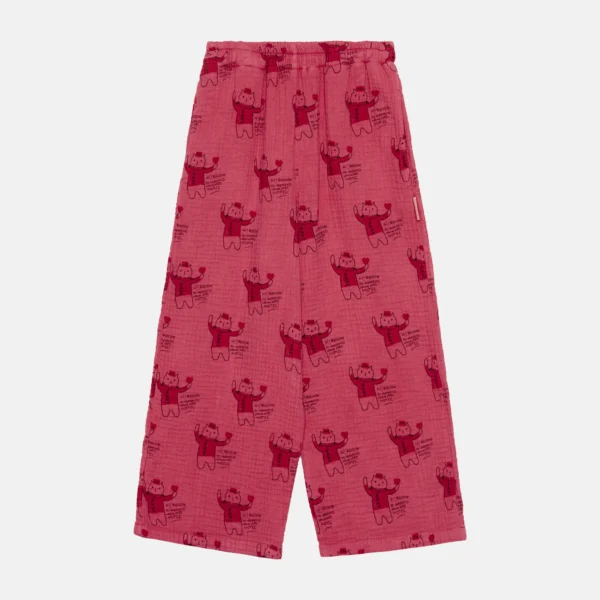Pantaloni dritti gatto all over