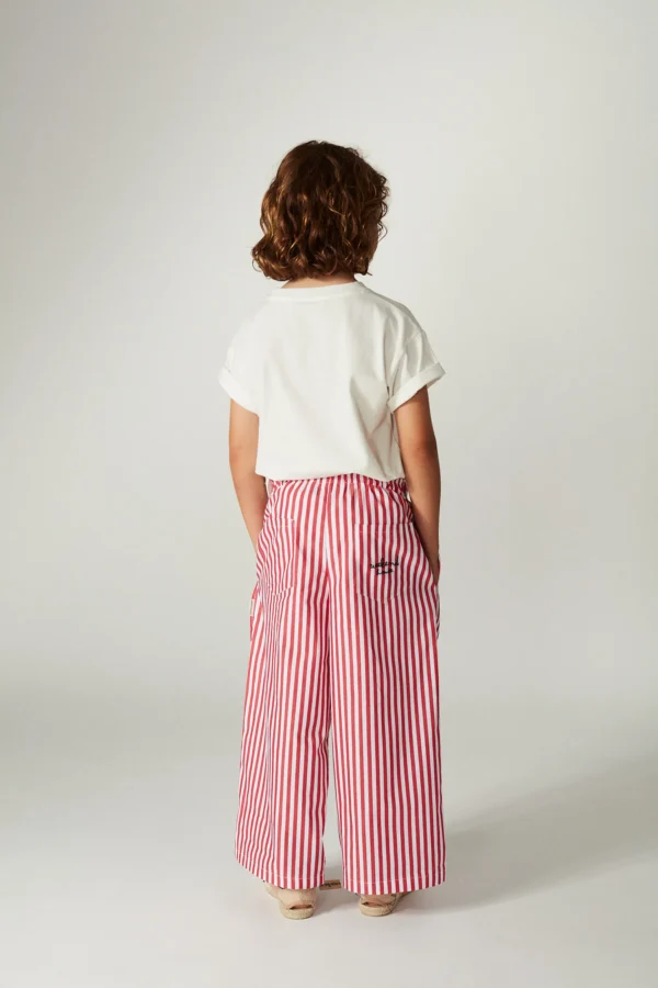 Pantaloni dritti a righe rosse - immagine 5