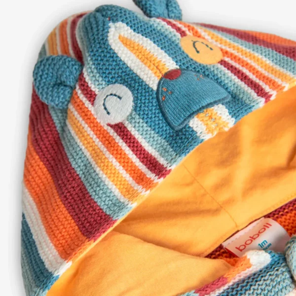 Cardigan tricot con cappuccio con orecchie - immagine 3