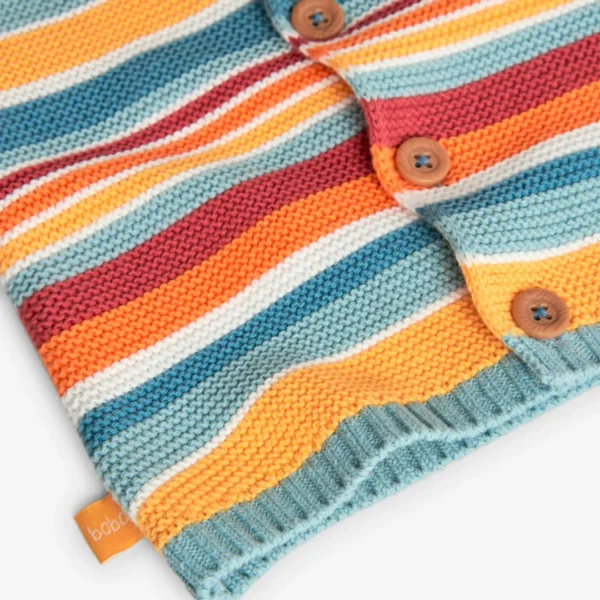 Cardigan tricot con cappuccio con orecchie - immagine 4