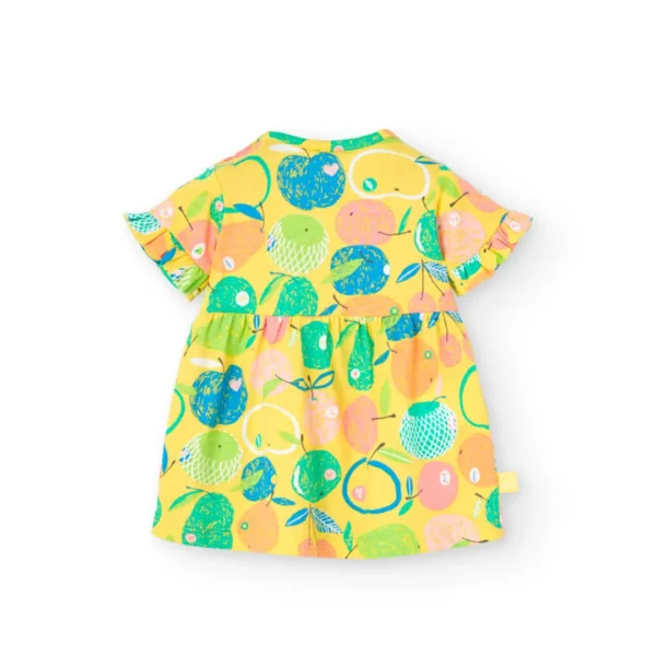 Vestito mezza manica stampa frutta - immagine 2