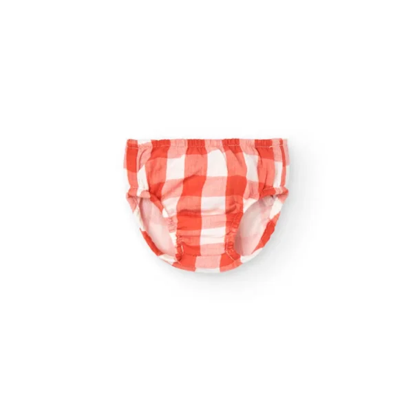 Vestito giromanica a quadri - immagine 3
