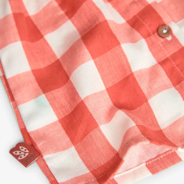Vestito giromanica a quadri - immagine 5
