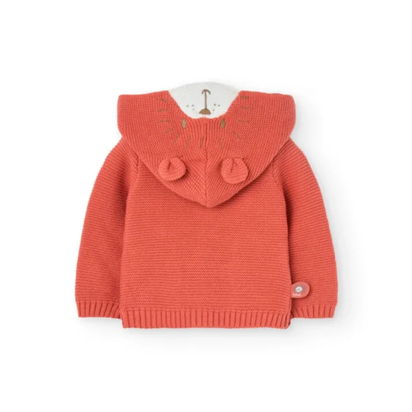 Cardigan tricot con cappuccio con orecchie 3D - immagine 2