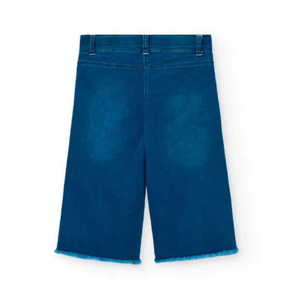 Jeans gamba dritta con applicazioni floreali - immagine 2