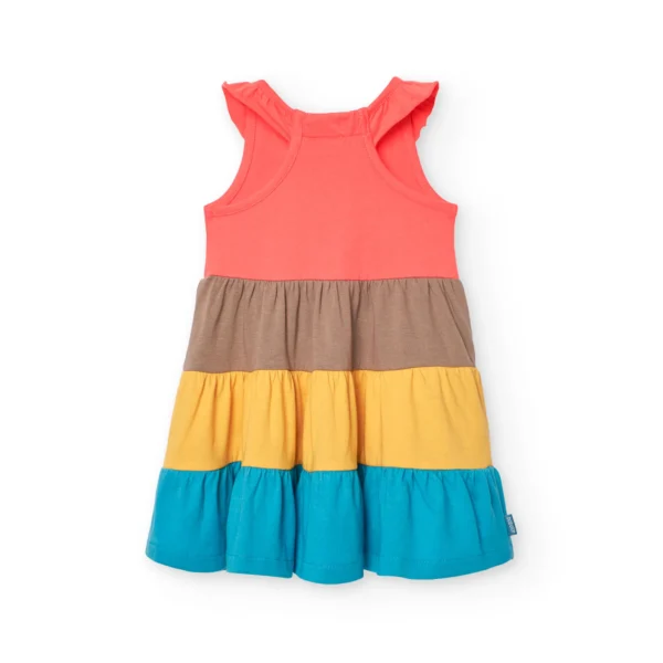 Vestito a balze colorate - immagine 2