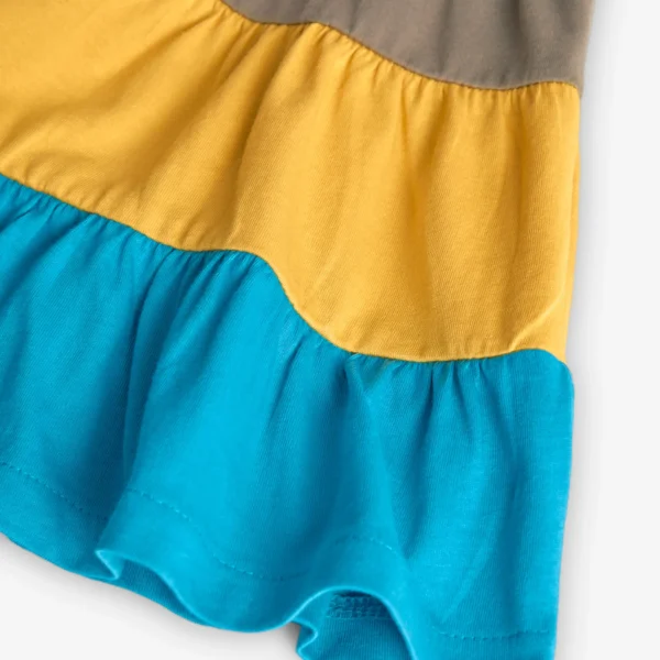 Vestito a balze colorate - immagine 5