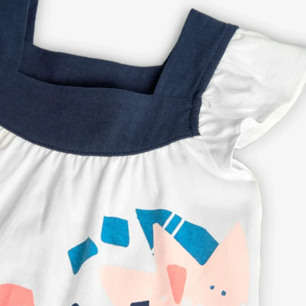 Vestito giromanica stampa floreale - immagine 3