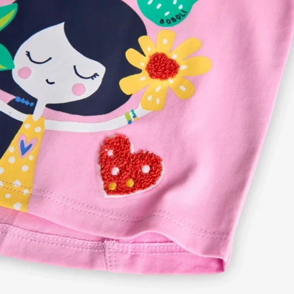 T-shirt manica lunga malva - immagine 4