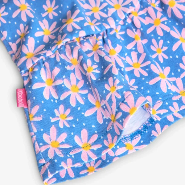 Vestito a fiori con balze - immagine 5