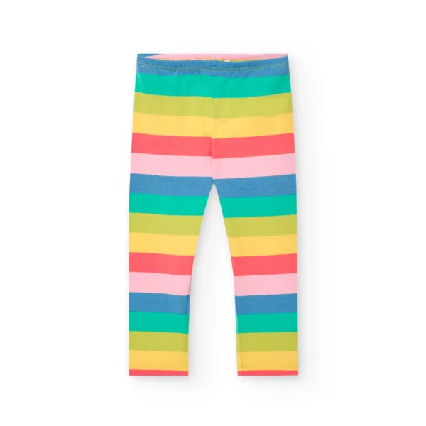 Leggings millerighe toni vivaci