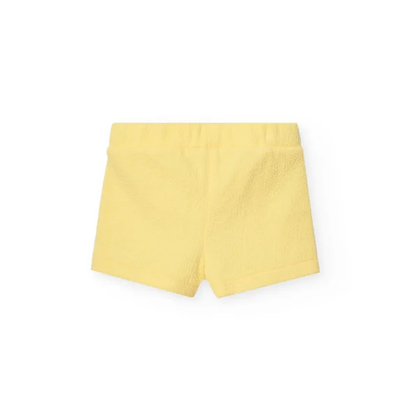 Shorts giallo con bottoni - immagine 2