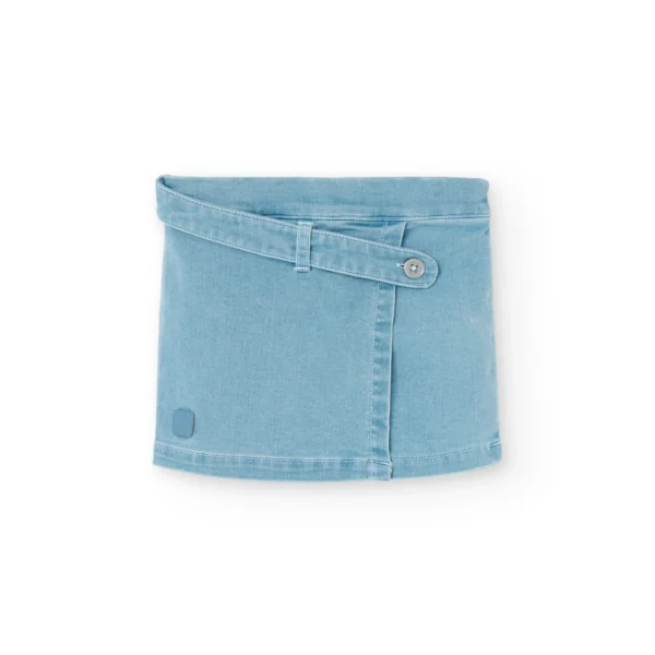 Gonna-shorts denim chiaro