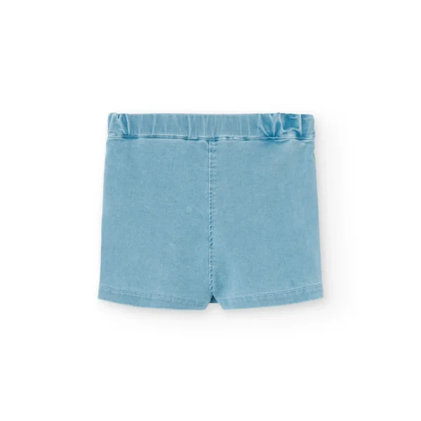 Gonna-shorts denim chiaro - immagine 2