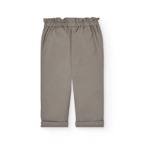 Pantaloni kaki sacchetto con decorazioni - immagine 2