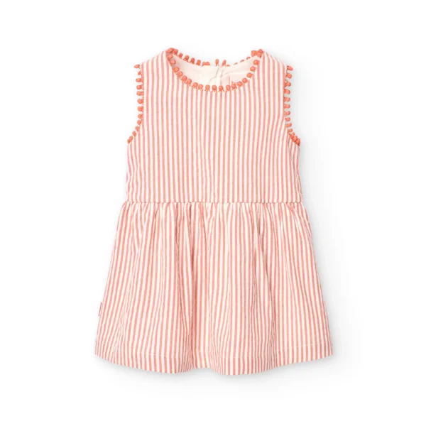 Vestito a righe giromanica