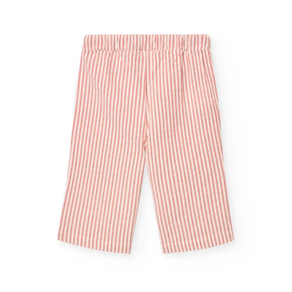 Pantaloni a righe terraccotta - immagine 2