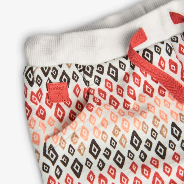 Shorts felpa stampa geometrica - immagine 3