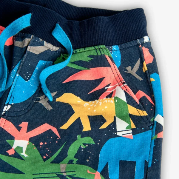 Shorts in felpa stampa animali - immagine 3