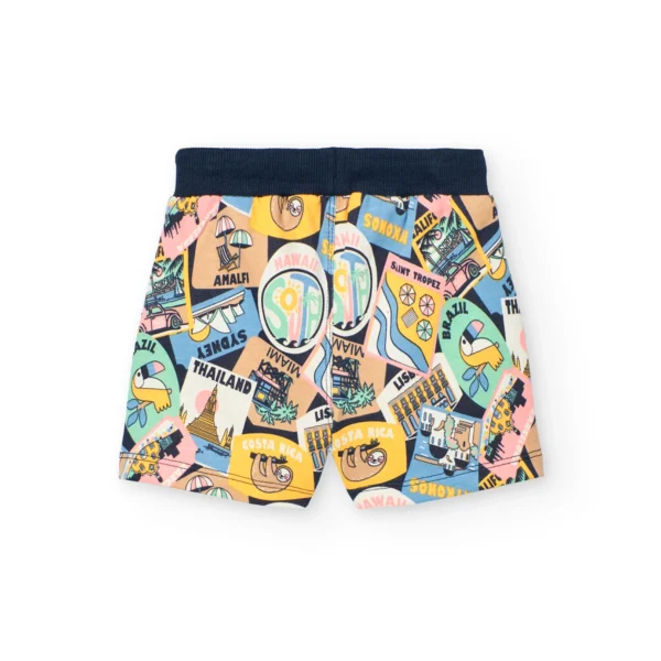 Shorts in felpa città del mondo - immagine 2
