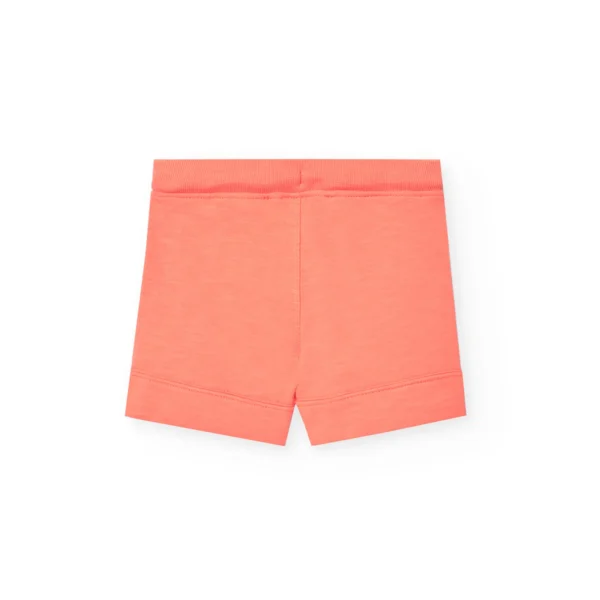 Shorts in felpa leggera arancio - immagine 2