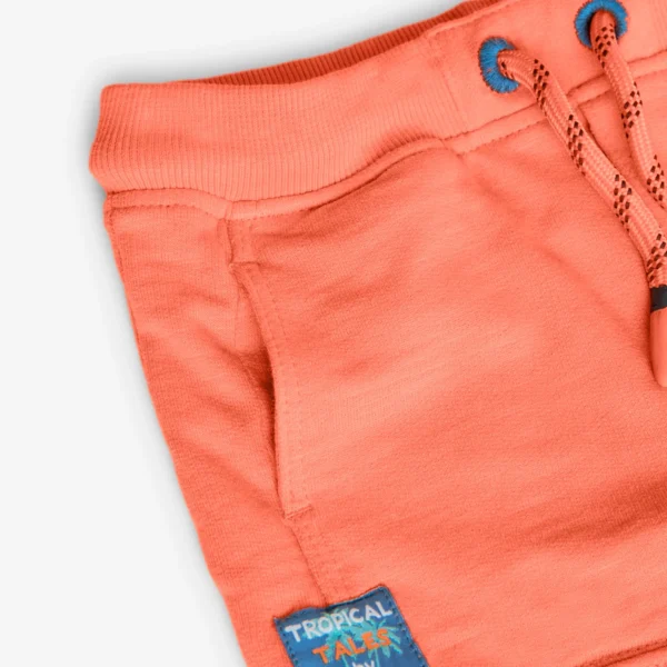 Shorts in felpa leggera arancio - immagine 3