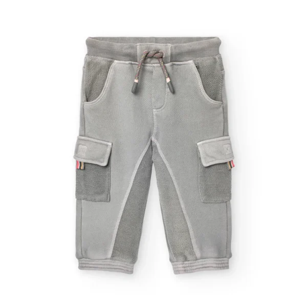 Pantaloni cargo felpa leggera