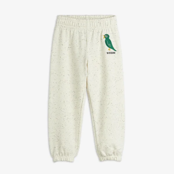 Pantalone tuta leggera uccello ricamato