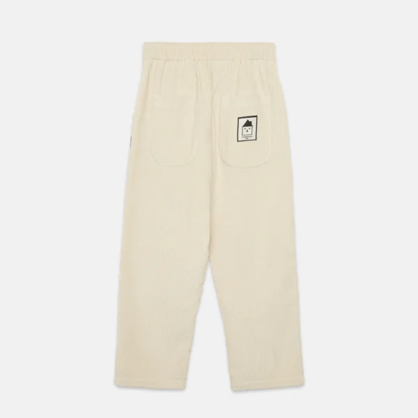 Pantalone carota velluto a coste chiaro - immagine 5