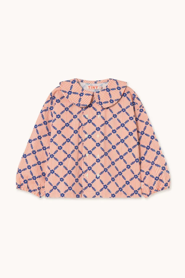 Camicia a quadri floreali