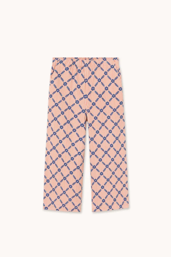 Pantalone a quadri floreali